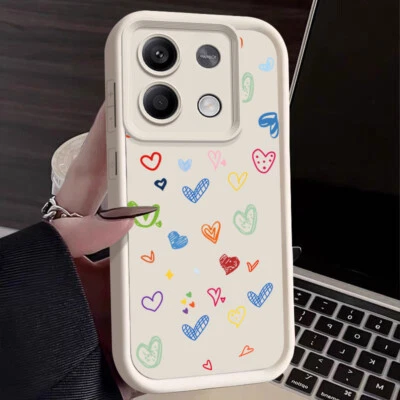 For Xiaomi Redmi Note 13 12 11 Pro Poco F6 X6 Pro Heart Soft Phone Case Cover - Image 1 of 4