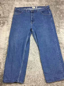 Duke Straight Leg Jeans Mens Size 46x32 Blue Dark Wash Denim Straight Leg - Picture 1 of 14