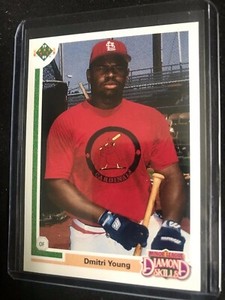 1991 Upper Deck Final Edition #7F Dmitri Young St. Louis Cardinals Rookie (MINT)