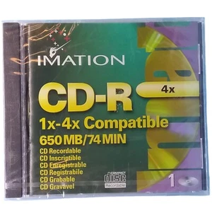 Imation CD-R 1x-4x Compatible 650Mb 74 Minutes New - Picture 1 of 2