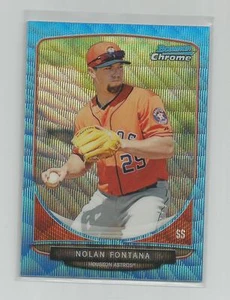 2013 Bowman Chrome NOLAN FONTANA Blue Wave Refractor - Picture 1 of 1