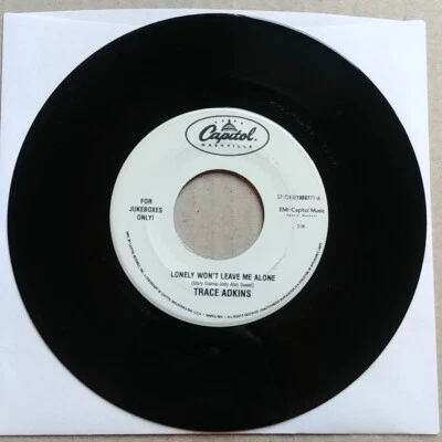 TRACE ADKINS Lonely Won't Leave Me Alone 45 7" COUNTRY Record 1998 Records - Image 1 of 2