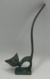 Vintage Cat Ring Holder, 1999, Paris France, Solid Metal. - Picture 1 of 7