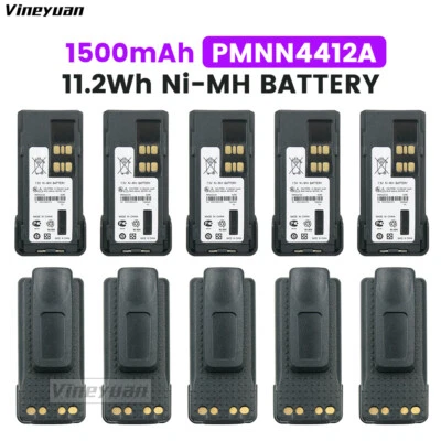 10PC 7.4V 1500mAh PMNN4412A Ni-MH Battery for Motorola XPR3300 XPR3500 XPR7550 - Image 1 of 4
