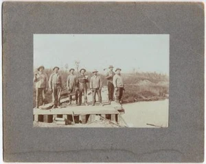 Occupational cabinet card photos of lumbermen - Spooner, Wisconsin, circa 1905 - Picture 1 of 1