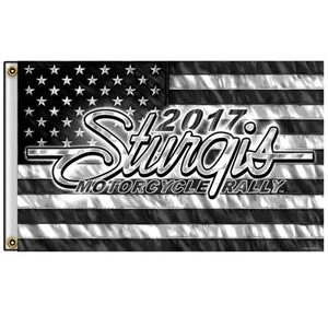 2017 Sturgis Rallye Motorrad Flagge (3 Fuß x 5 Fuß) amerikanische USA FLAGGE - Bild 1 von 1
