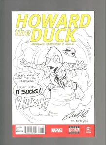 HOWARD THE DUCK ORIGINAL ART SKETCH BY LEONARD KIRK ONE OF A KIND! MARVEL - Picture 1 of 7