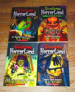 LOT of 4 Goosebumps R.L. Stine Horrorland Horror Children's Chapter Book PB Set - Picture 1 of 1