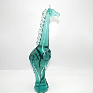Stuart Abelman Kunst Glas Giraffe gezogene Feder 1986 Vintage 11,75 Zoll nummeriert - Bild 1 von 11