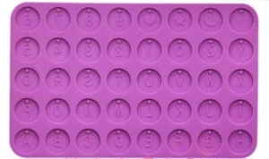 Letter Number Round Pendant Silicone Mold DIY Epoxy Resin Crafts Alphabet... - Picture 1 of 3