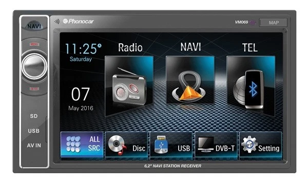Phonocar  VM069  Media Station Monitor 6,2” Navigatore Bluetooth senza meccanica - Immagine 1 di 1