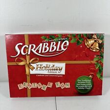 Scrabble HOLIDAY EDITION Board Game Christmas Red & Green Letter Tiles COMPLETE!