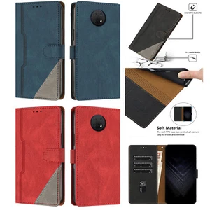 For NokiaG300 G50 G60 G10 Color Matching PU Leather Flip Wallet Case Phone Cover - Picture 1 of 18