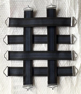 KIT 6PZ CINGHIE FASCE ELASTICHE RINFORZATE SU MISURA SEDILE FIAT PANDA 1986>2003 - Bild 1 von 4