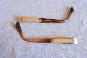 roberto elliot vintage eyeglass temples pair gold 140mm - Picture 1 of 4