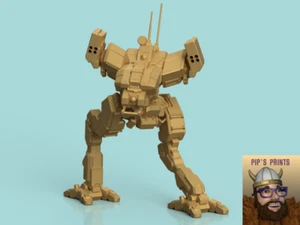 LCT-1T Locust Alternate Mech Model For Battletech 6mm-10mm-15mm - Picture 1 of 1