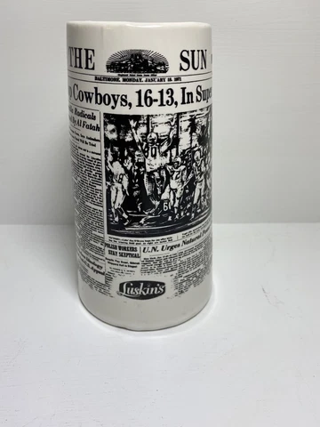 SUPER BOWL V Baltimore Colts beat Dallas Cowboys 16-13 Mug - The Sun Cover