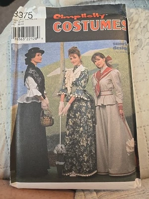  Simplicity Pattern 8375 Sz 18-22 Edwardian  Walking Dress 1800s UNCUT Costume - Image 1 of 2