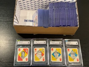 Juego completo de béisbol 1951 Topps Red Back 1-52 con 23 calificados, Berra casi nuevo 7 *sewall* - Imagen 1 de 9