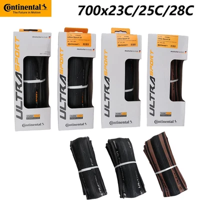 2PCS Continental Ultra Sport III 700x23/25/28C Folding PureGrip Bike Tyres Boxed - image 1 of 4