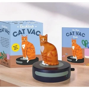 NIB Running Press Ginger Orange Tabby Desktop Cat Vac Vacuum Toy Gift Rp Minis - Picture 1 of 3