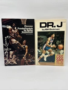 Lot of 2 1970s NBA Julius Erving Books DR J by Bill Gutman 1977 & Converse Howto - Picture 1 of 10