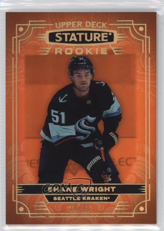 2022-23 Upper Deck Stature Rookies Orange /45 Shane Wright #106 Rookie RC - Image 1 of 2