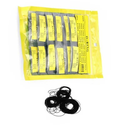 500Pcs Rubber O-Ring Watch Back Cover Waterproof Seal Gaskets 0.8mm Diameter A - Image 1 of 4