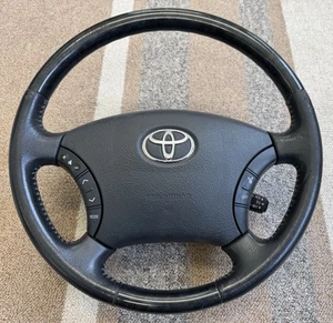 Toyota Land Cruiser steering wheel 100 series Lexus LX470 wooden leather sw026 - Picture 1 of 10