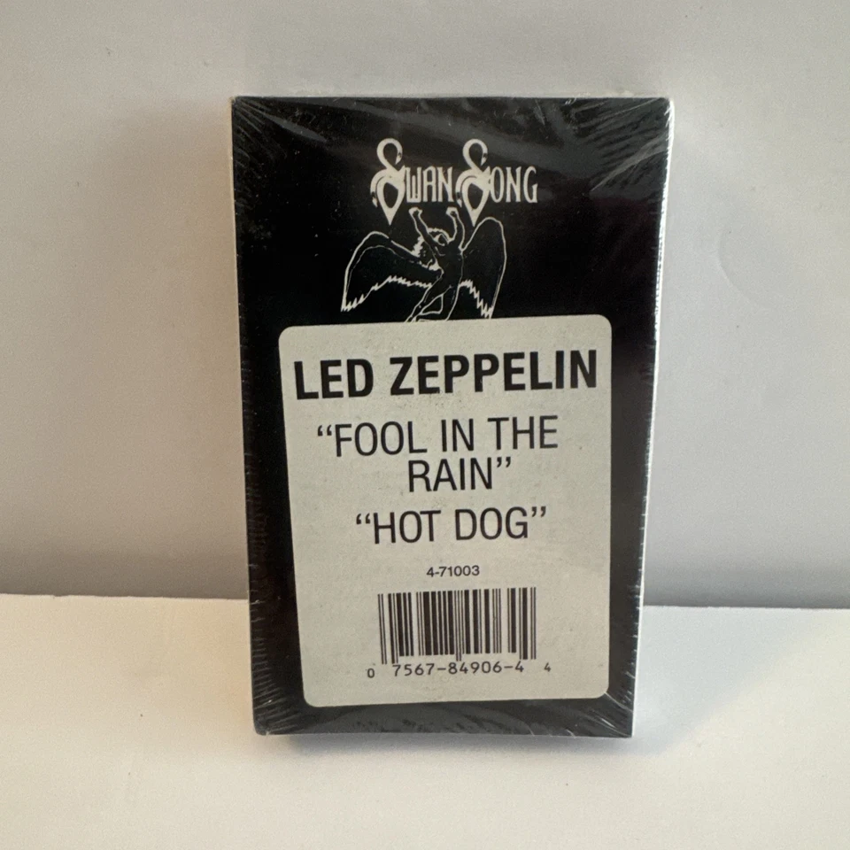 SEALED LED ZEPPELIN FOOL IN THE RAIN / HOT DOG CASSETTE SINGLE - Image 1 of 2