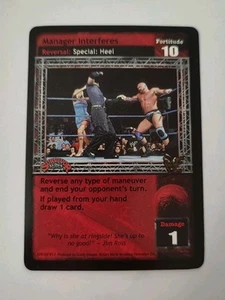Manager Interferes - Survivor Series 1 - WWE Raw Deal CCG NM - Picture 1 of 2
