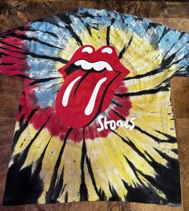 NEU Rolling Stones T-Shirt Herren Extra Large mehrfarbig Batik Grafik Tee Band - Bild 1 von 5