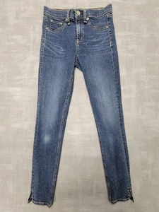 Rag & Bone 10 Inch Capri Skinny Jean Size 25 Studded Spit Ankle Hem Modern 25x25 - Picture 1 of 17