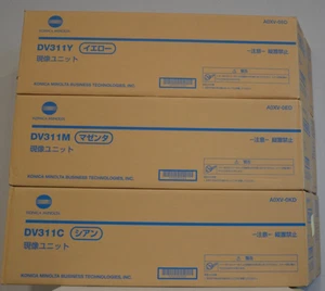 Original Konica Minolta Developing Unit Set DV-311 M/C/Y NEU & OVP - Bild 1 von 1