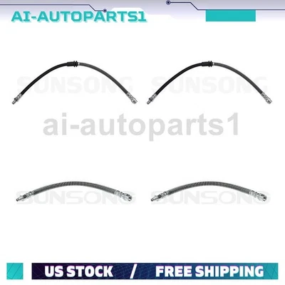 Manguera hidráulica de freno trasero delantero 4 piezas para Mercedes-Benz GLK250 2014 2015 Foto 1 de 4