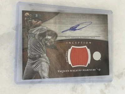 2014 Bowman Inception Relic Autographs #ARTW Taijuan Walker Auto Jersey - Image 1 of 2