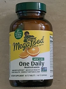 MegaFood Mens 40+ One Daily Multivitamin 72 Tablets Expiration: 2027 - Picture 1 of 2