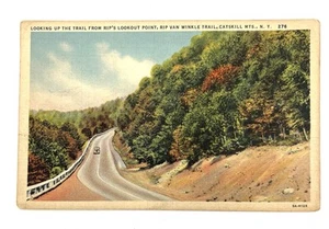 Postcard New York - Looking Up the Trail from Rip's Lookout Point, Catskill Mts - Picture 1 of 2