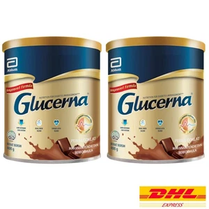 2X Glucerna Cioccolato 400g Formula Migliorata per Nutrizione Diabetica - DHL Express - Foto 1 di 5