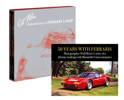 Ferrari: 50 Years with Ferraris & Adventures in Ferrari-Land — 3-Book Photo and - Image 1 of 4