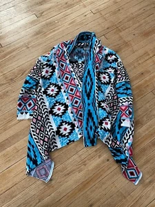 American Girl Be Forever Sweater Girls M/L Western Aztec Open Cardigan Kaya - Picture 1 of 7