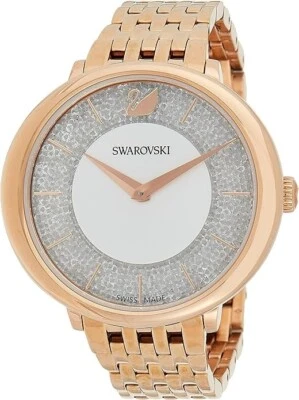 Reloj SWAROVSKI Cristalino Elegante Hecho en Suiza Oro Rosa/Tono Plata 5544590 Nuevo en Caja Foto 1 de 4