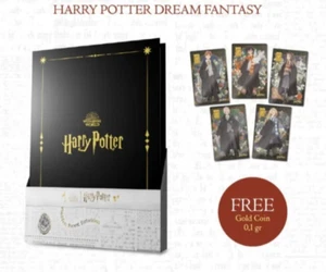 HARRY POTTER lingotti ORO puro 2,6 grammi 24k edizione limitata libro lingotti scatola set card - Foto 1 di 1
