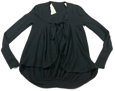 Field & Flower 女式安哥拉羊绒羊羔毛混纺毛衣 XS 码长袖 — 第 1/4 张图片