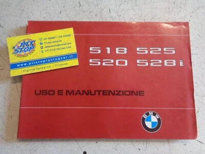 LIBRETTO USO E MANUTENZIONE BMW E12 - SERIE 5 - EDIZIONE 80 - ORIGINALE  - Immagine 1 di 2