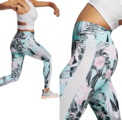 NIKE Leggings All-In Floral Mesh Panel High-Rise Training Pants Sz XXL Athletic - Image 1 of 4