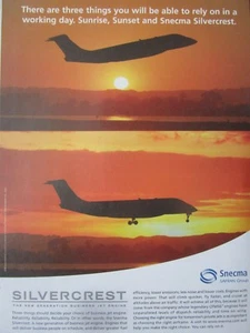 5/2007 PUB SNECMA SAFRAN MOTEUR SILVERCREST BUSINESS JET ENGINE ORIGINAL AD - Imagen 1 de 1