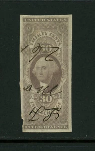 USA Scott # R52A VF Used Just in Bottom Exchange BOB Revenue US Stamp Cat $75 - Picture 1 of 2