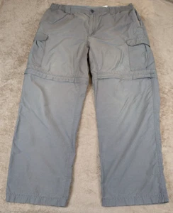 Columbia Convertible Cargo Pants Mens 30 Gray Zip-Off Hiking Outdoor Trail Pants - Picture 1 of 24