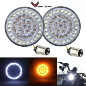 Eagle Lights 2" LED Front Harley Davidson Turn Signals with Halo Running Light - Bild 1 von 10